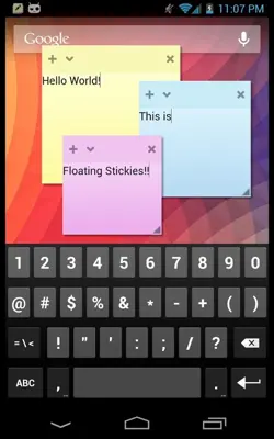 Floating Stickies android App screenshot 5